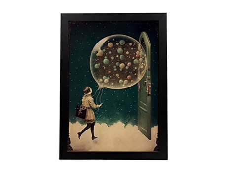 NACNIC Poster Globo Transparente En Estilo Surrealismo Cinematográfico Ilustraciones Y Grabados De Historieta Abstracta Y Artística A3