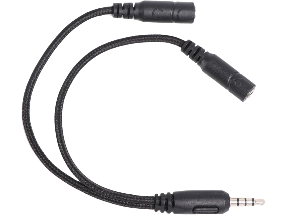 Cable Divisor De Audio Para Auriculares De 3 Piezas Con Adaptador Estéreo Hembra.