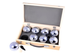Juego de petanca de lujo con 8 bolas y caja de madera de 720 g. Engelhart