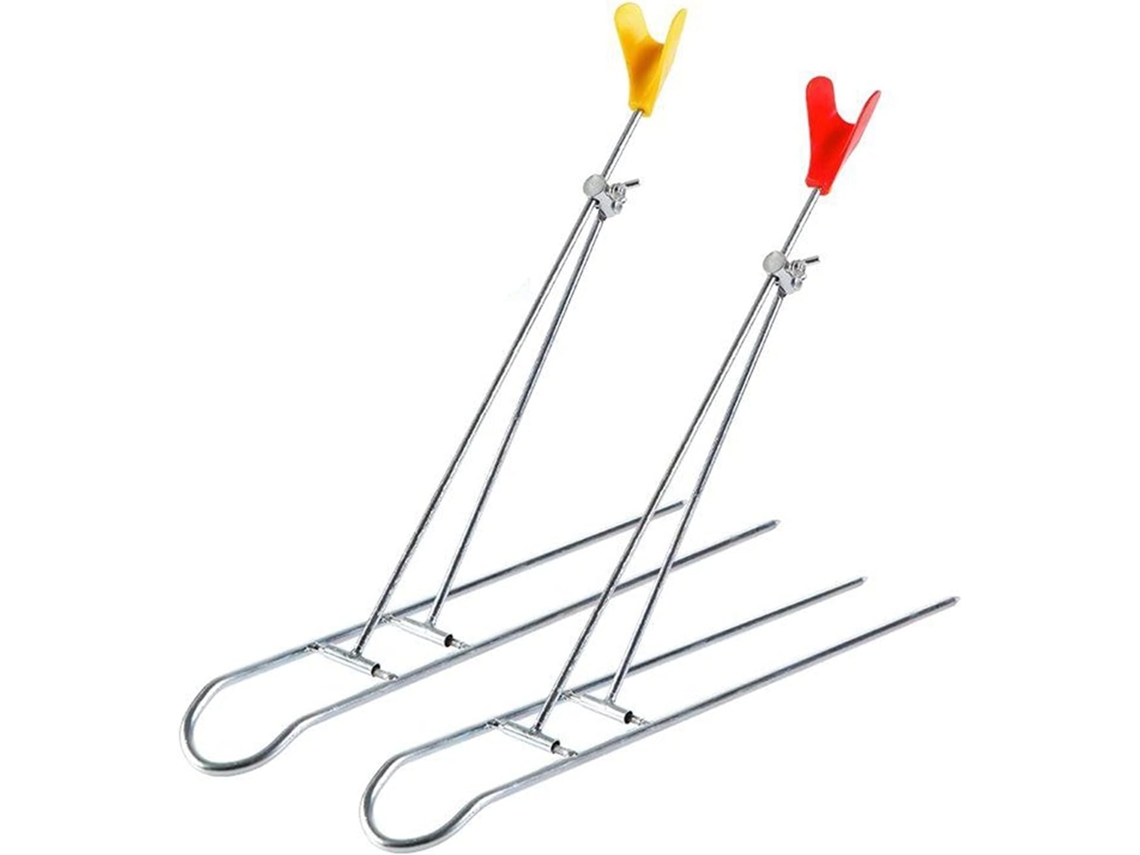 Soporte Para Cañas De Pescar, Hecho A Mano, Doble Deslizador Hierro, Plegable Simple, Pescar Galvanizado, P...