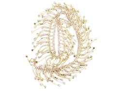Borla De Diamantes De Imitación Para Decoración De Vestidos De Novia, Accesorio Diy, Plata Y Oro Ab