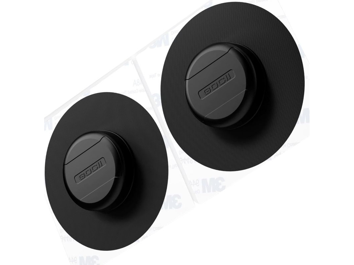 Paquete de 2 soportes adhesivos con rastreador global - Sin cuota mensual | Protección discreta | Localizador para equipaje, mochilas y dispositivos Android