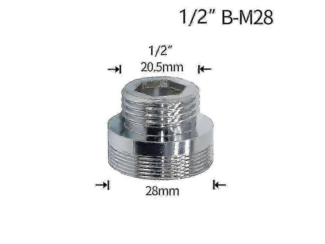 Conector De Grifo De 1/2" A Adaptador De Reparación De Desagüe De Latón M16 M18 M20 M22 M24 M28 Para Cocina Y Baño
