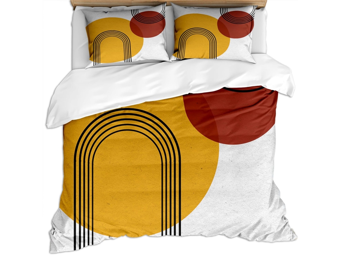 Juego Ropa Cama Piezas Funda Nórdica Microfibra Estampado Almohada Adultos 240x260 Cm 240 X 260 65