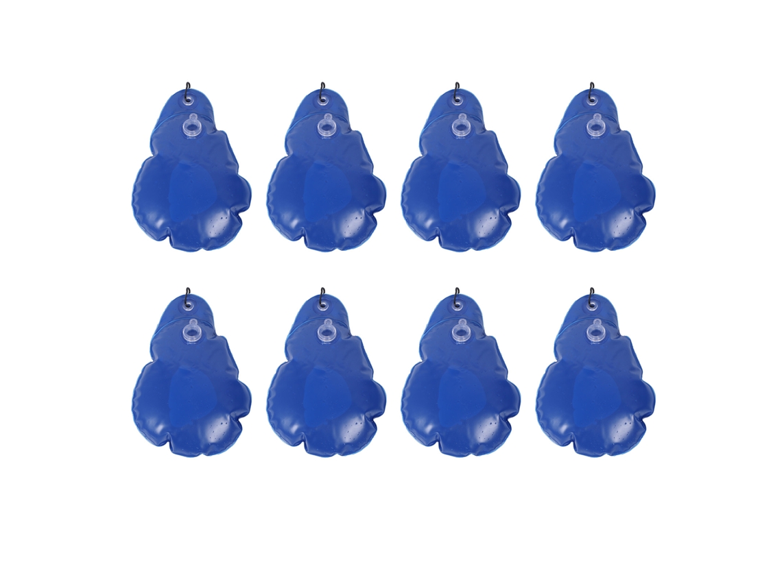 Bolsas De Peso Para Cubierta De Piscina De Invierno, Material Pvc Anticongelante Azul Oscuro.