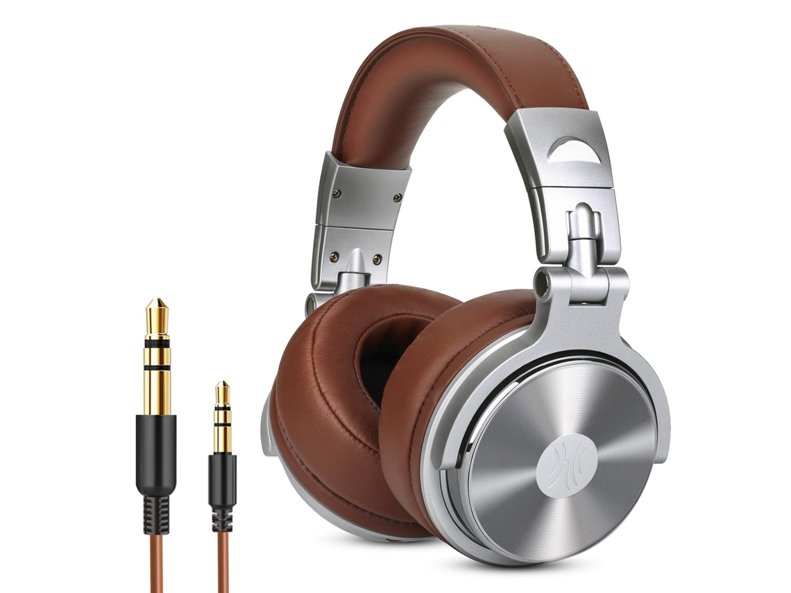 Fone de Ouvido Profissional para Dj com Microfone, Design com Fio e Que Se Estende por Toda a Orelha, Dobrável. MDUG