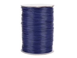 Hilo De Cera Ecológico Diy De 1 Mm, 160 M, Hilo De Algodón Azul Marino N.° 26 Para Collares De Cuentas.