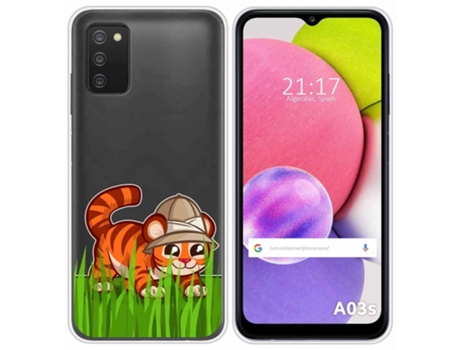 Carcasa Samsung Galaxy A03s TUMUNDOSMARTPHONE Dibujos Transparente Multicolor