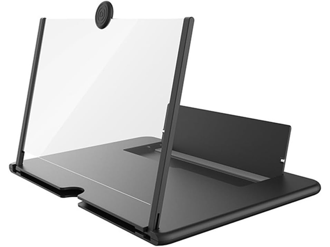 Amplificador De Pantalla 3d De 14 Pulgadas, Lupa Con Pantalla Móvil Para Viajes, Color Negro.
