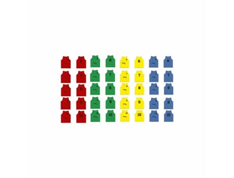 Juego de 5 T-shirts numeradas del 6 al 10 SOFTEE