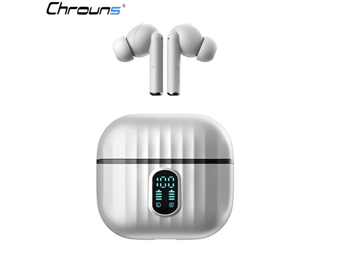 Auriculares YEMAESRE Bluetooth Impermeables Sin Cronos Horas Blancos