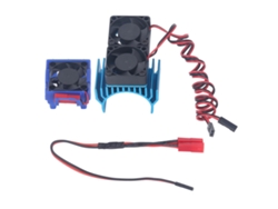 Conjunto De Refrigeración De Alta Velocidad Con Disipador De Calor De 5 V Cc Para Coche Rc Traxxas Slash 4x4 Vxl Escala 1/10 - Azul