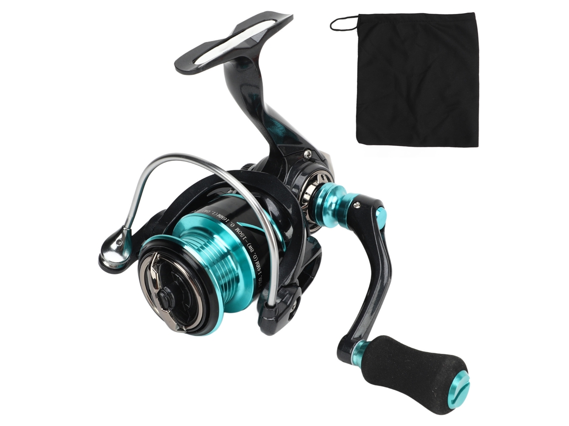Carrete Giratorio De Metal Ligero, Compacto, De Copa Poco Profunda, Boca Diagonal, Para Pesca En Agua Dulce Y Salada, Dh1500, De Un Solo Brazo.