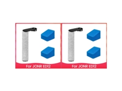 2x Acessórios para Jonr Ed12 Escova de piso silenciosa com rolo para limpeza de pisos duros