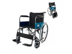 Silla de ruedas plegable Clinicalfy Ligera Jucar Autopropulsable Asiento 46cm Reposapiés abatibles Reposabrazos acolchados Resistente