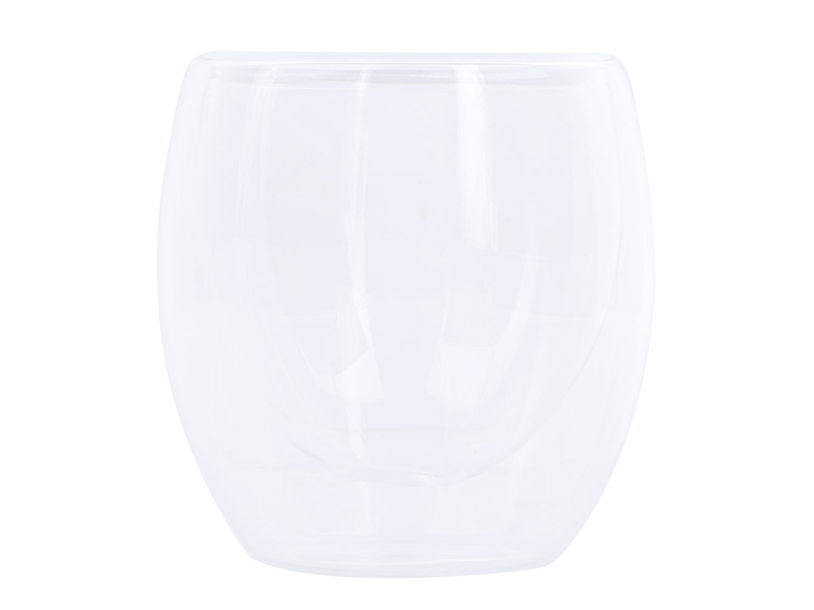 Vaso de doble cristal resistente al calor de 80ml, ideal para té y café KOFIHETY