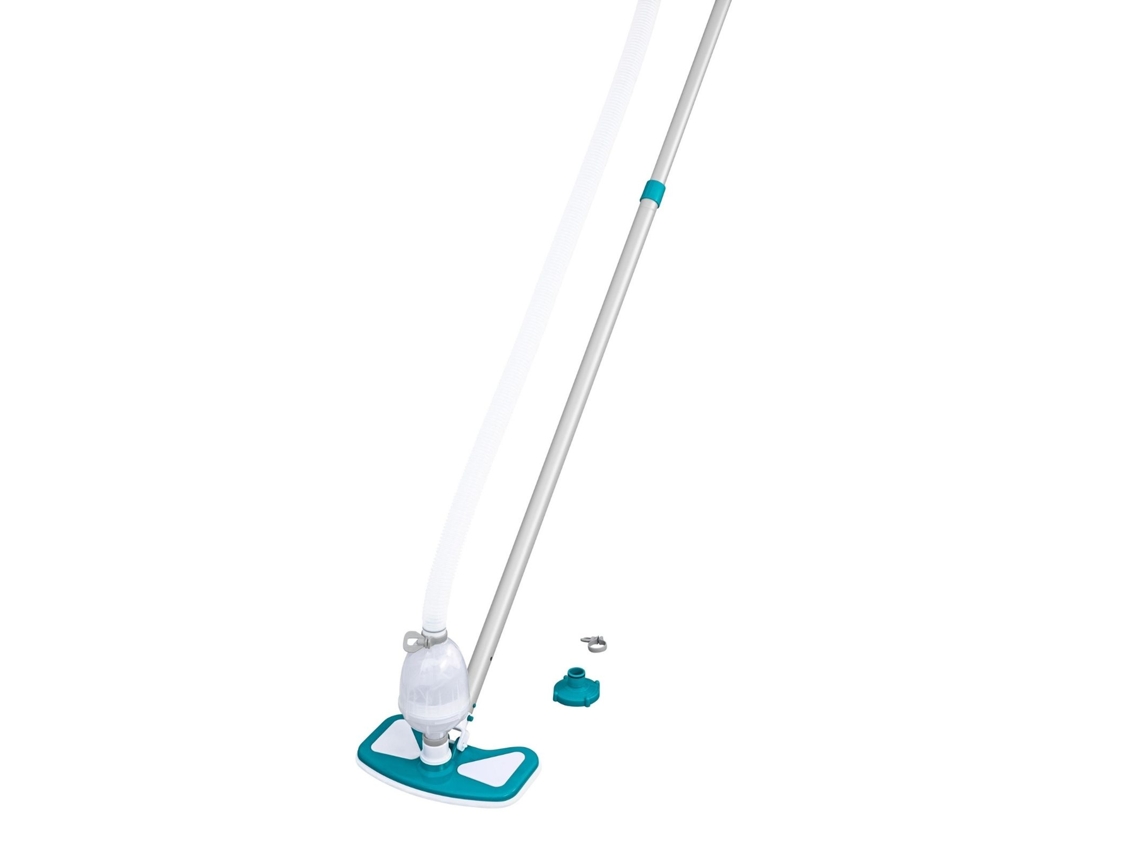 Kit de Mantenimiento para Piscinas BESTWAY AquaClean con Pértiga 279 cm, Limpiafondos y Recogehojas, Conexión a Depuradora