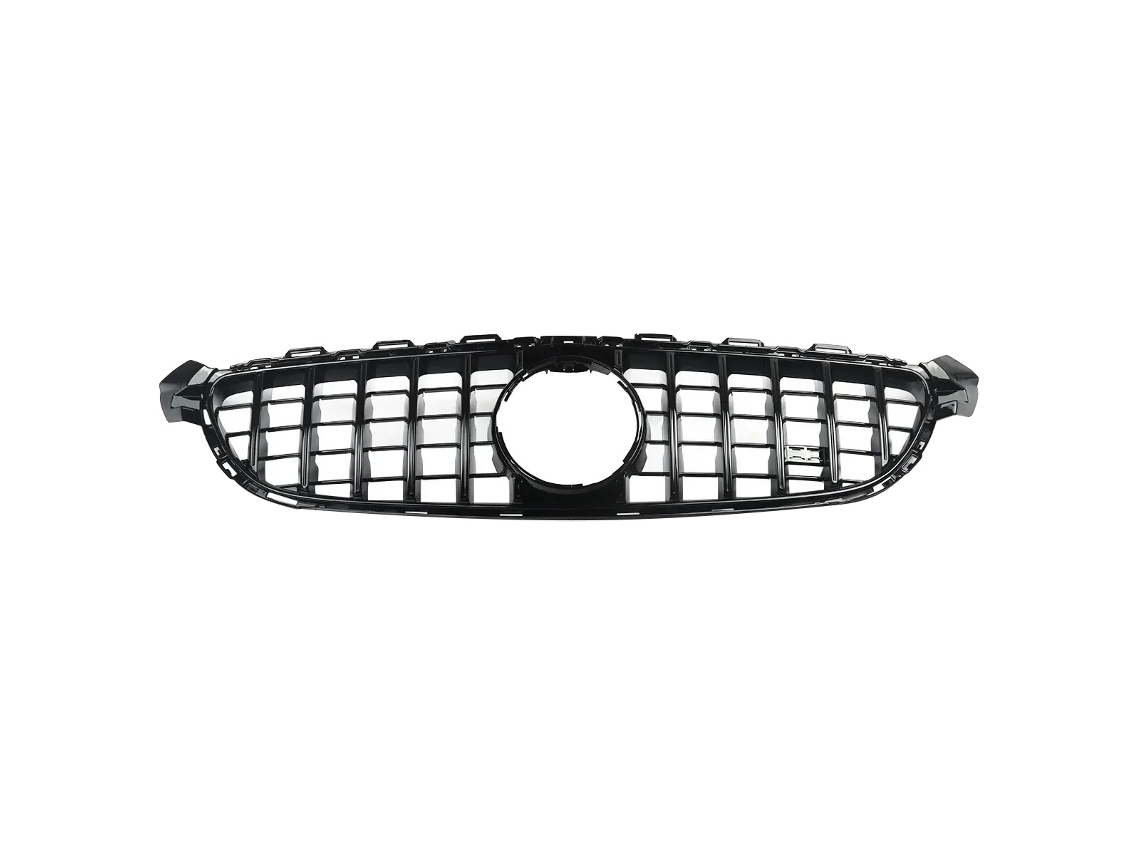 Parrilla delantera, estilo GTR, compatible con modelos específicos 2014-2018, Negro brillante OEM.
