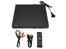 Mini Reproductor De Dvd 1080p Con Salida Av, Control Remoto, Interfaz Multimedia Hd Y Puerto Usb, Enchufe Estadounidense, 110-240 V.
