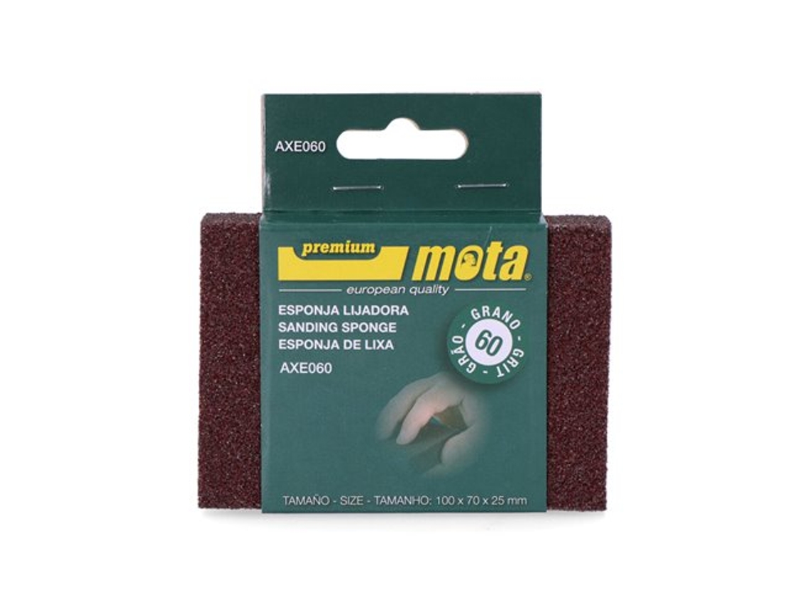 Papel de lija de esponja de óxido de aluminio, grano 60, Axe060 Mota