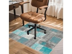 Tapete Cadeira Escritório Protetor Piso 90 X 140 Cm Tecido Madeira Parquet Laminado Cm,