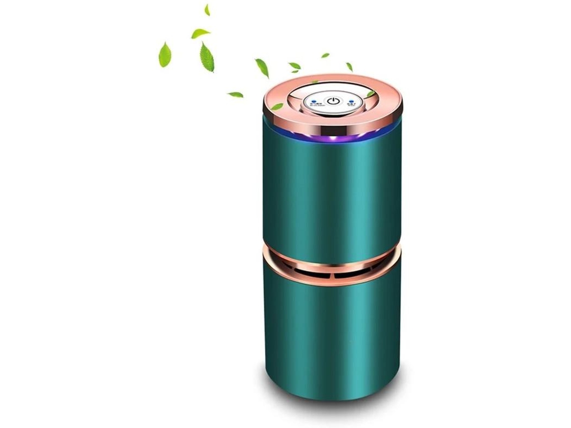 Mini Purificador De Aire Usb Para Oficina/coche Super Silencioso Yizhood Verde