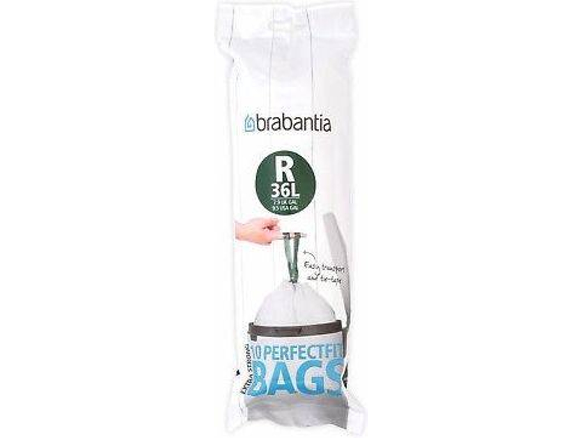 Set de 10 Bolsas de Basura BRABANTIA 115622  (0,55 kg - 30 x 15 x  cm)