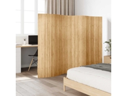 Biombo VIDAXL Beige Bambú (250x165 cm)