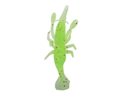 Soft Lure (camarón Artificial Altamente Realista, Camarón Verde Blando) 10 Piezas Por Paquete, Cebo De Pesca De Camarón Artificial Altamente Realista