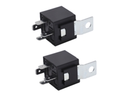 2 Relés Automotrices De 4 Pines, Contacto Normalmente Abierto (no), Color Plata, Resistentes Al Agua, Bobina De 12 V Cc, 85 V Cc, 110 V Cc.