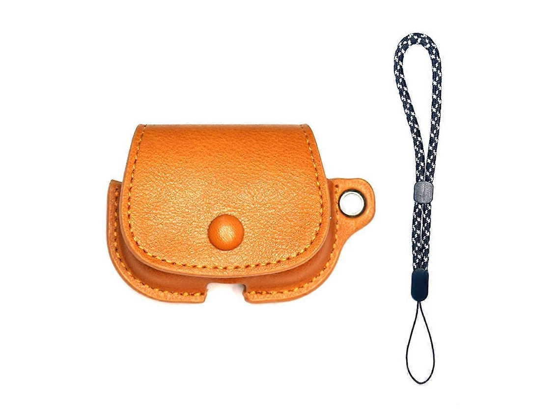 Mochila protectora de piel sintética para AirPods de 1/2" con cordón ajustable