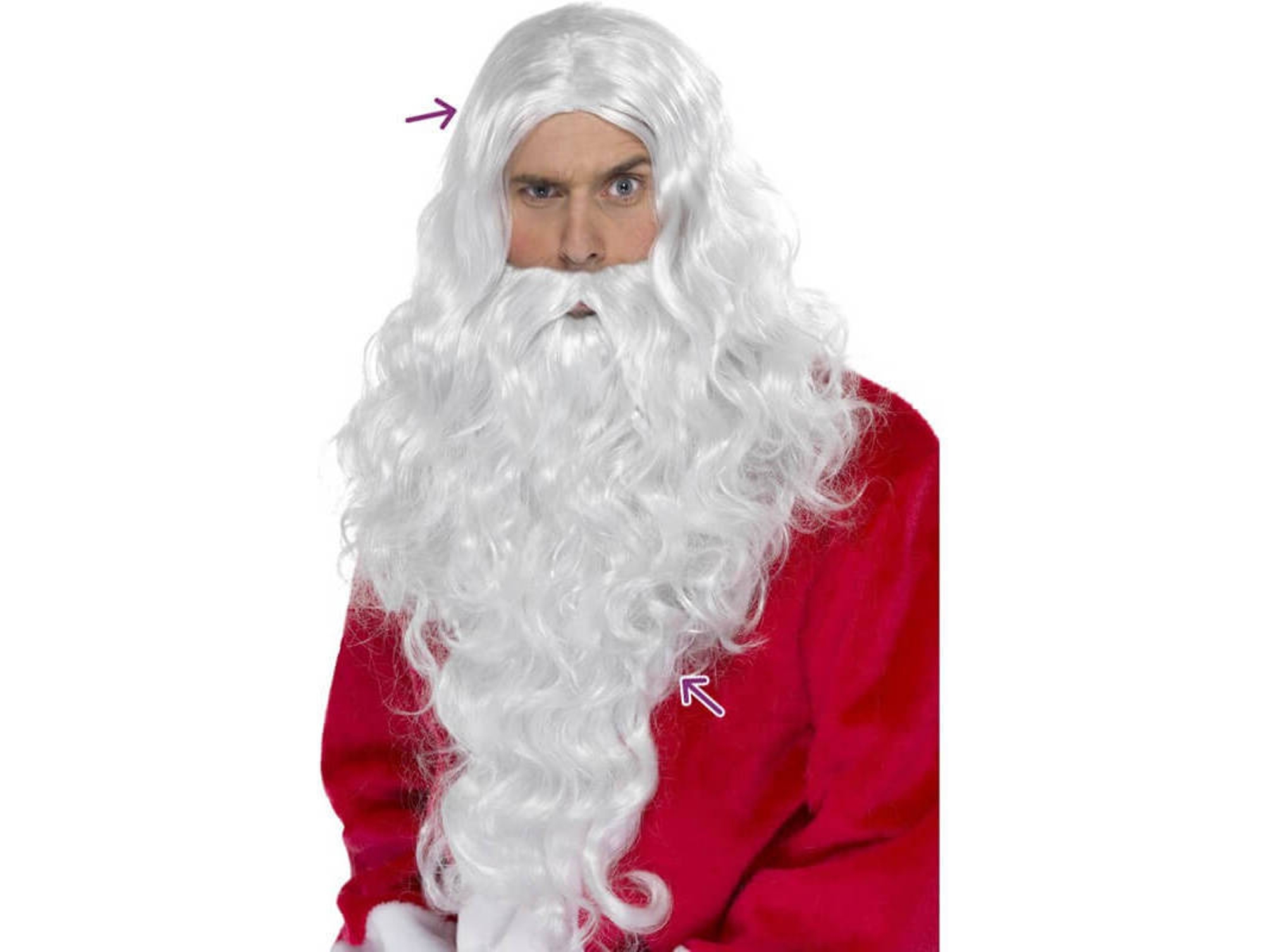 Accesorios DISFRAZZES Kit De Papá Noel (Talla: Talla Universal)