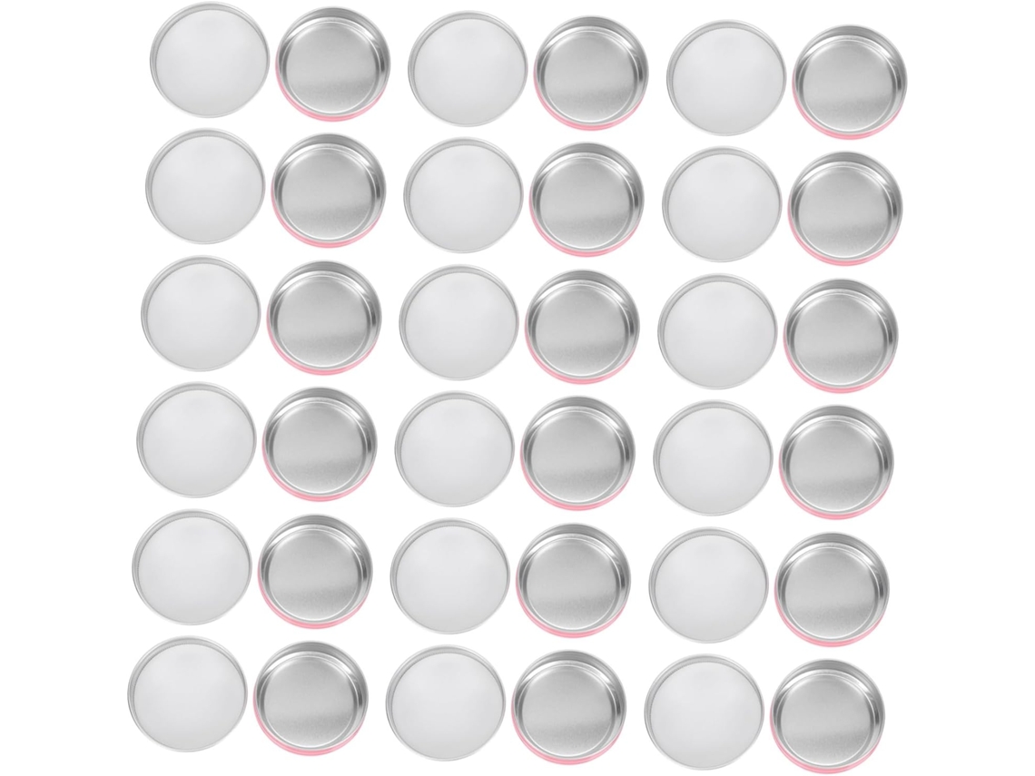 Paquete De 20 Latas Redondas Herméticas De Aluminio (60 Ml) Para Cremas Cosméticas Y Cera Para El Cabello.