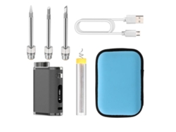 Soldador Inalámbrico Portátil Recargable Por Usb De 1-75 W Con Kit De Puntas Intercambiables