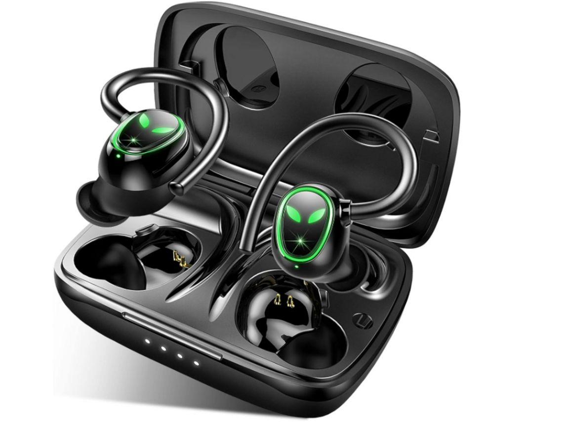 YEMAESRE Auriculares Bluetooth Sin Graves Estéreo Cvc Horas con Cancelación de Ruido Negros
