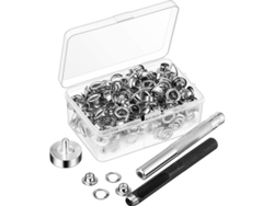 Kit De Herramientas Para Ojales Con 100 Juegos Y Estuche De Almacenamiento (diámetro Interior De 6 Mm)