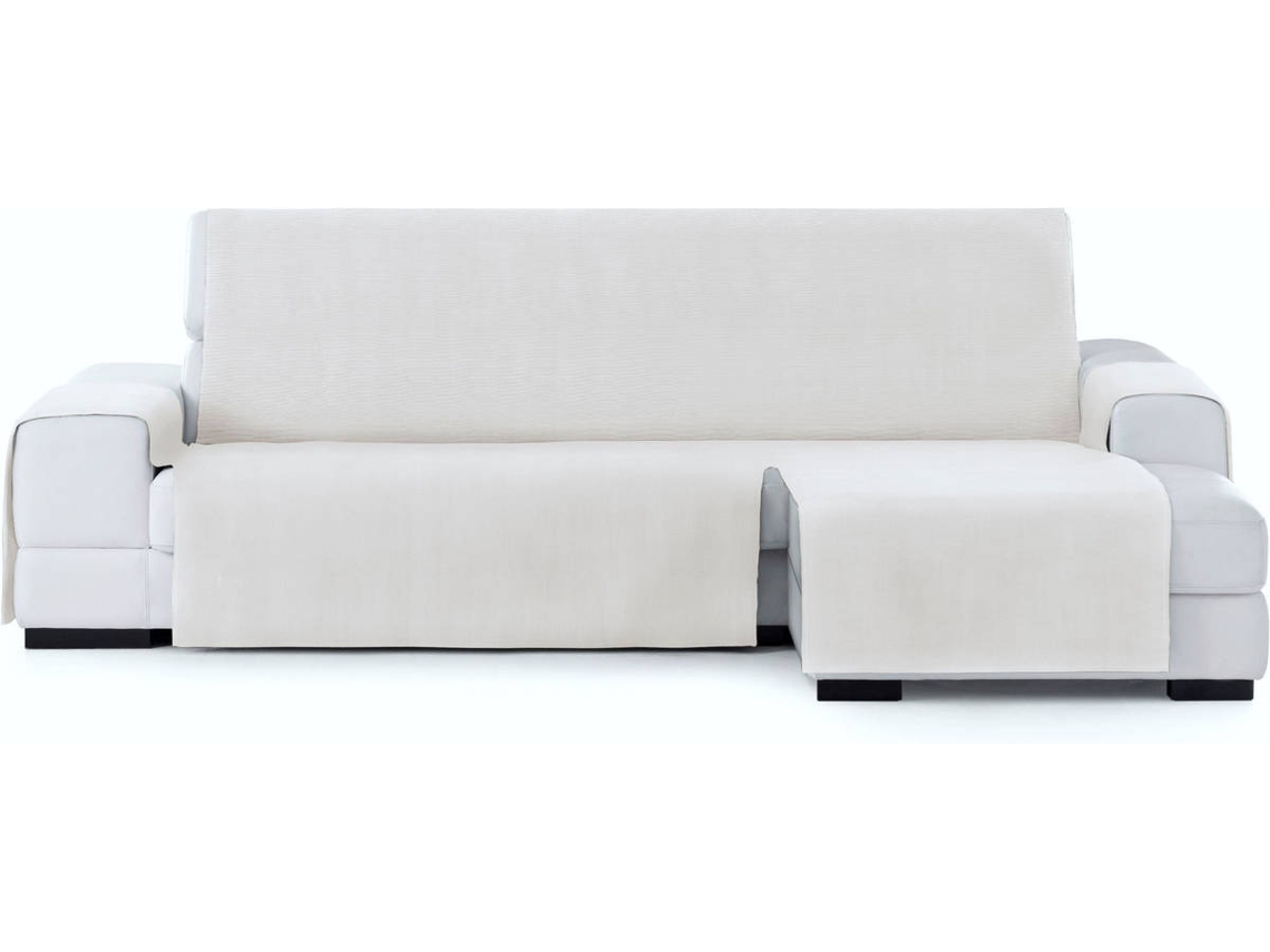 Funda Chaise Longue TODOPARAMICASA Levante Blanco (Brazo Derecho -  290 cm)