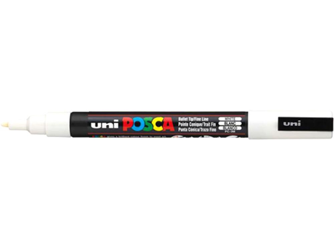 Marcador Uni Posca Pc 3M Branco Preço para Uni Venda Múltiplos 12