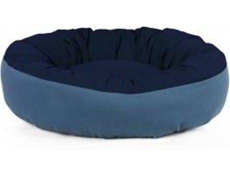 Cama Redonda para Perros y Gatos GAUTY Tela de sarga (Azul - 57 cm)