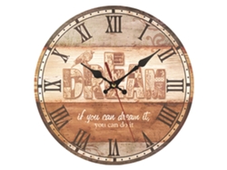 Reloj Vintage Madera para Sala Kofihety