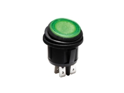 Interruptor Basculante Iluminado Led Verde 2P Dpst /On-Off 12V VELLEMAN