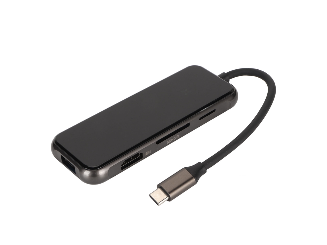 Estación De Acoplamiento Usb-c 8 En 1 Para Portátiles Con Transferencia De Datos Rápida Y Salida 4k.
