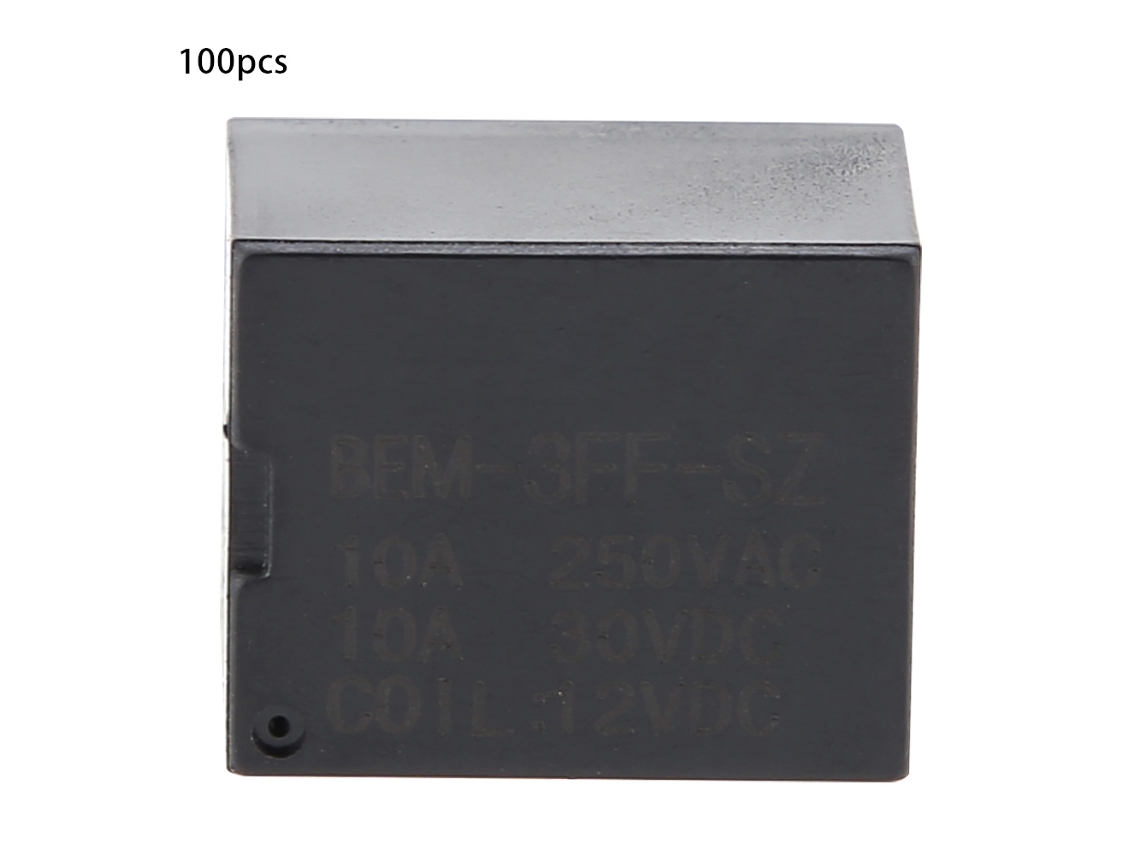 100pcs Relé Electromagnético Mini De 5 Pines Spdt 12v Contacto Eléctrico