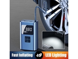 Inflador eléctrico de 80W Mini 150 Psi Bomba de compresor de Aire Digital Inflador de neumáticos de Coche 4000 Mah portátil MIOLOE
