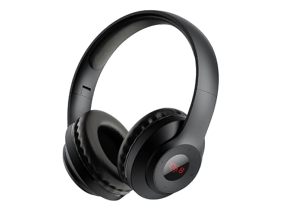 Auriculares portátiles con radio FM y cómoda pantalla LED B16