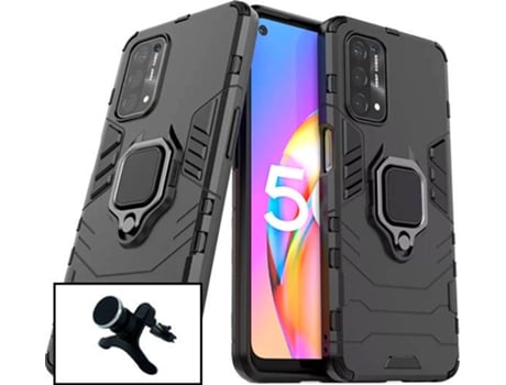 Kit Carcasa + Soporte Oppo A16S PHONECARE Military Defender