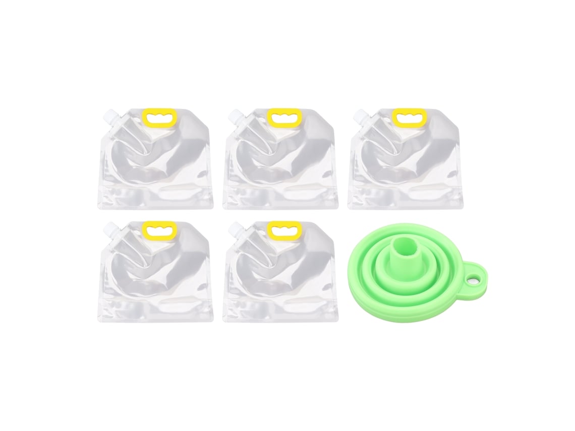 5 Bolsas De Almacenamiento Transparentes Herméticas Para Arroz, Cereales, Harina Y Frutos Secos (2,5 Kg)