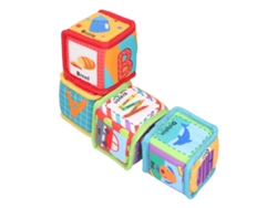 Bloques Suaves Para Bebé Con Diseño De Dibujos Animados Lindos Bloques De Tela Con Sonajero Juguetes Educativos Tempranos