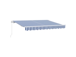 Toldo retráctil Vidaxl de poliéster azul