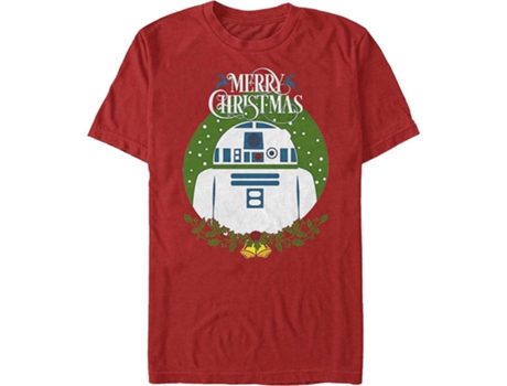 Camiseta ROCKINSTONE R2-D2 Feliz Navidad Star Wars (L)